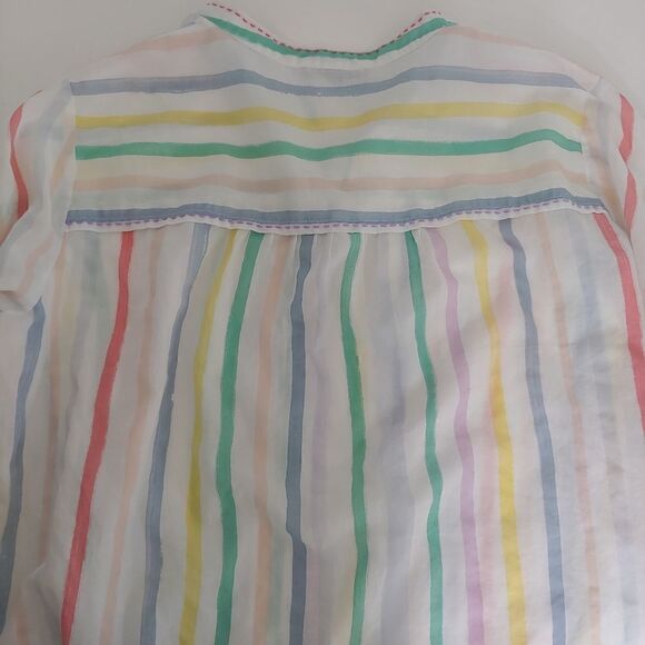 Marc O'Polo Women's Long Sleeve Light Blouse Pastel Stripes Size S - Picture 6 of 10